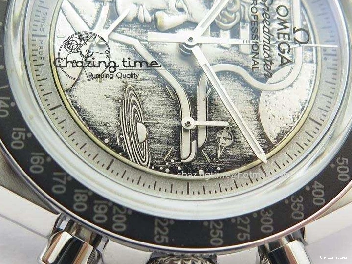 0329 Youthful Speedmaster JHF SS ‘Work on the Moon’ Gary Dial On SS Bracelet 8241